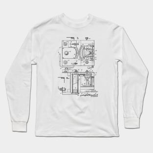 Gas Analyzing Apparatus Vintage Patent Drawing Long Sleeve T-Shirt